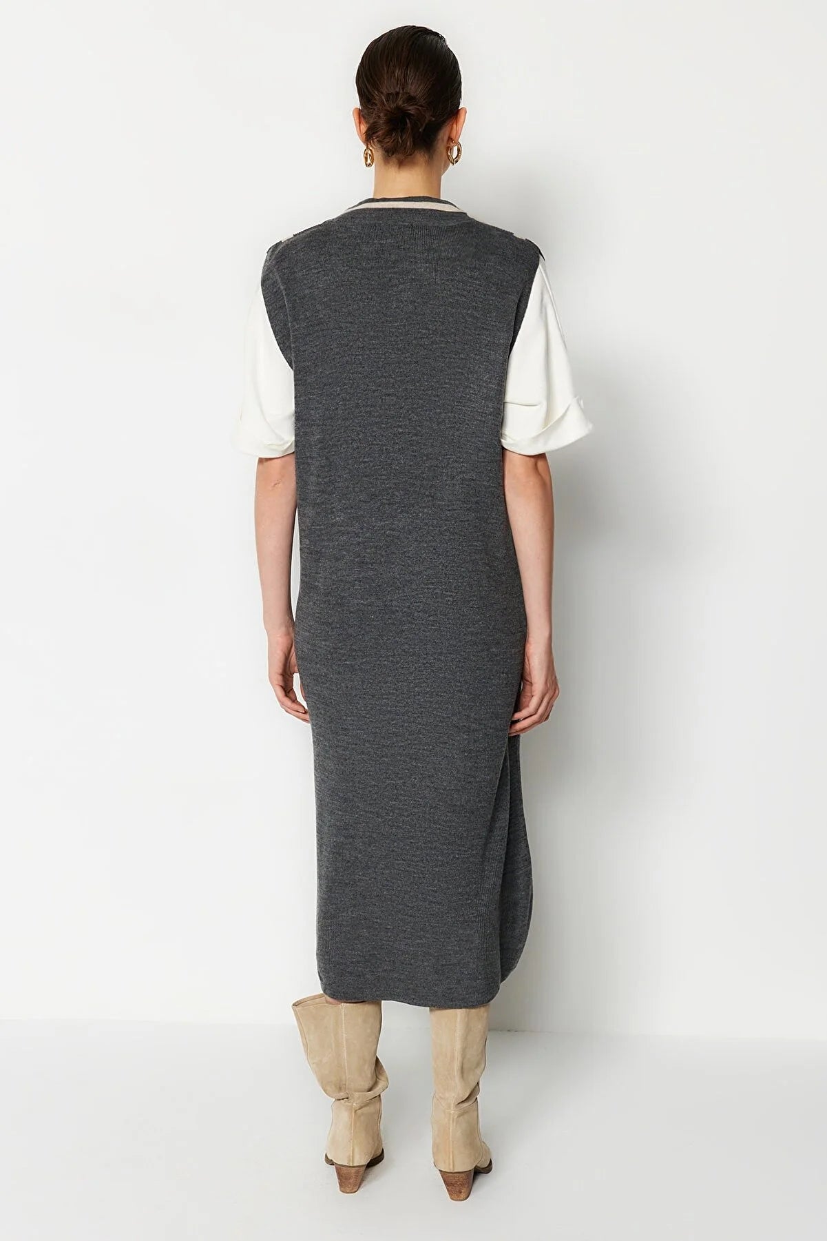 Dress - Gray - Shift