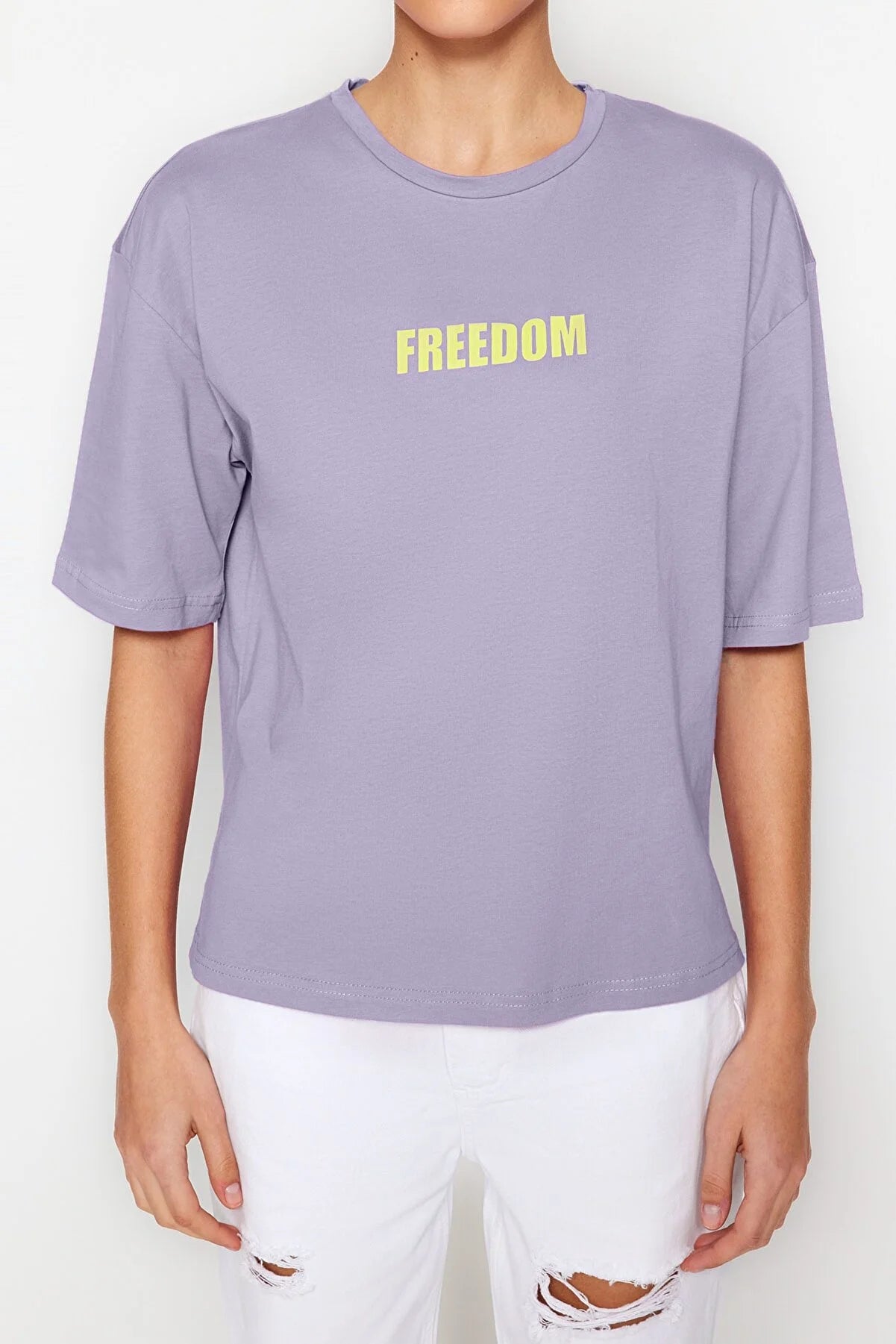 T-Shirt - Purple - Relaxed fit