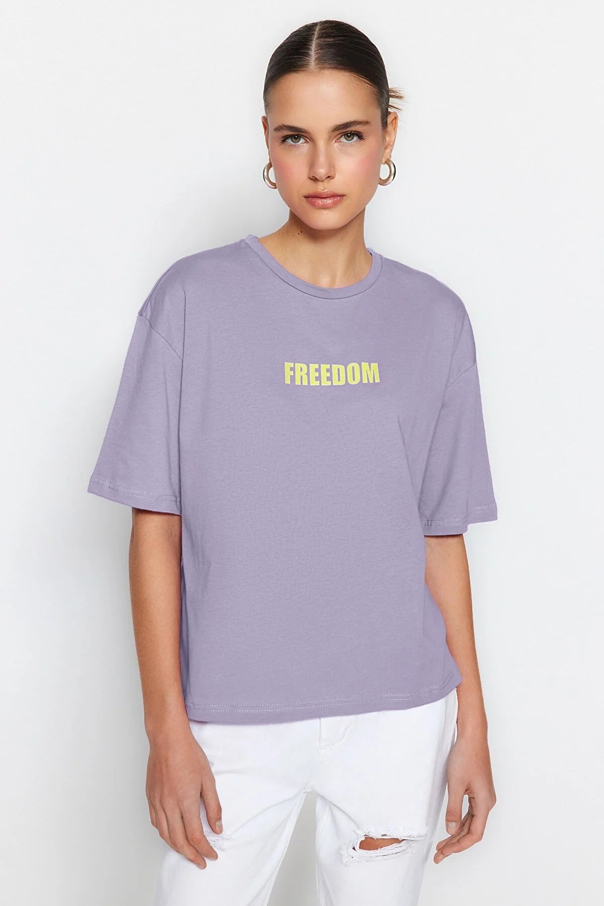 T-Shirt - Purple - Relaxed fit