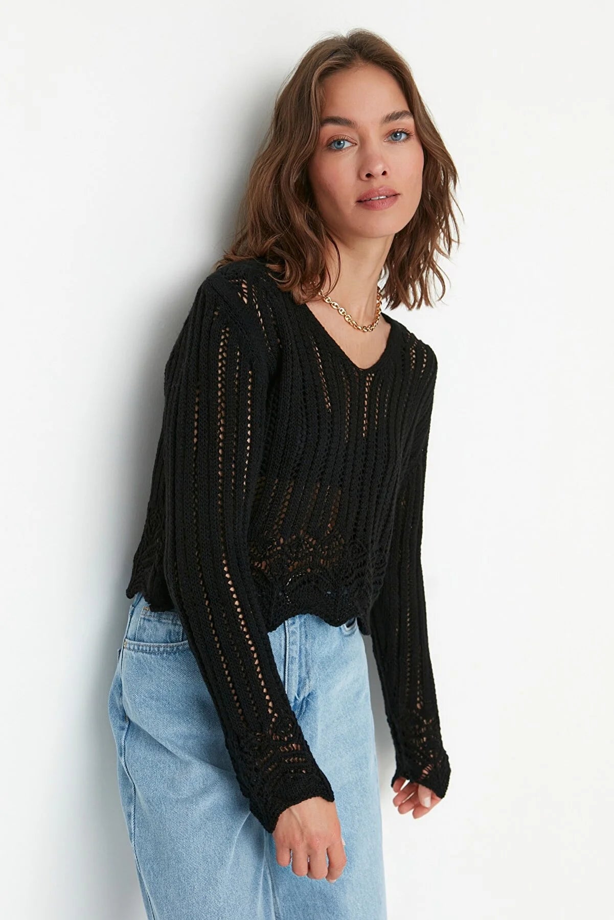 Sweater - Black - Regular fit