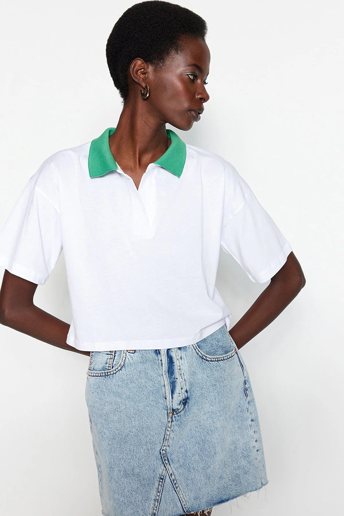 T-Shirt - White - Relaxed fit