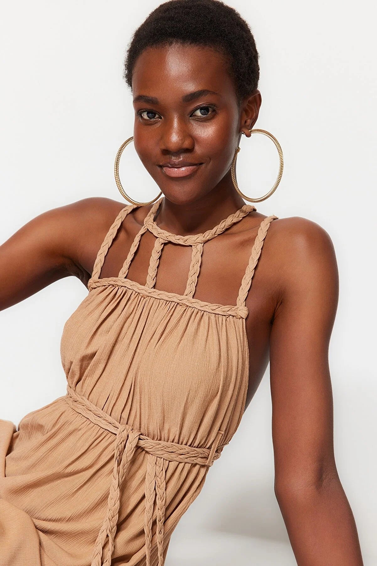 Dress - Brown - Basic