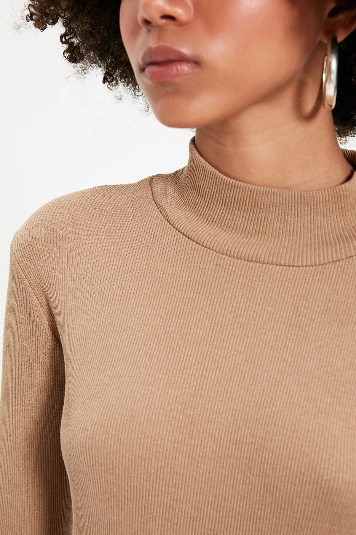 Blouse - Brown - Slim fit
