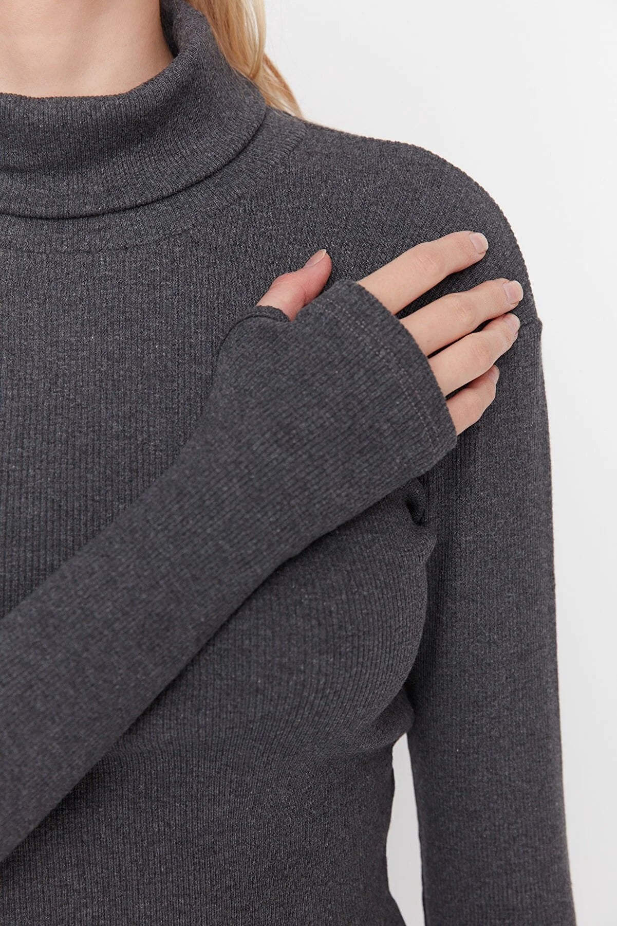 Blouse - Gray - Slim fit