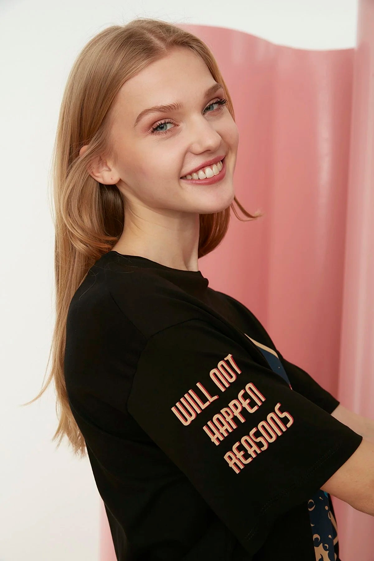 T-Shirt - Black - Boyfriend