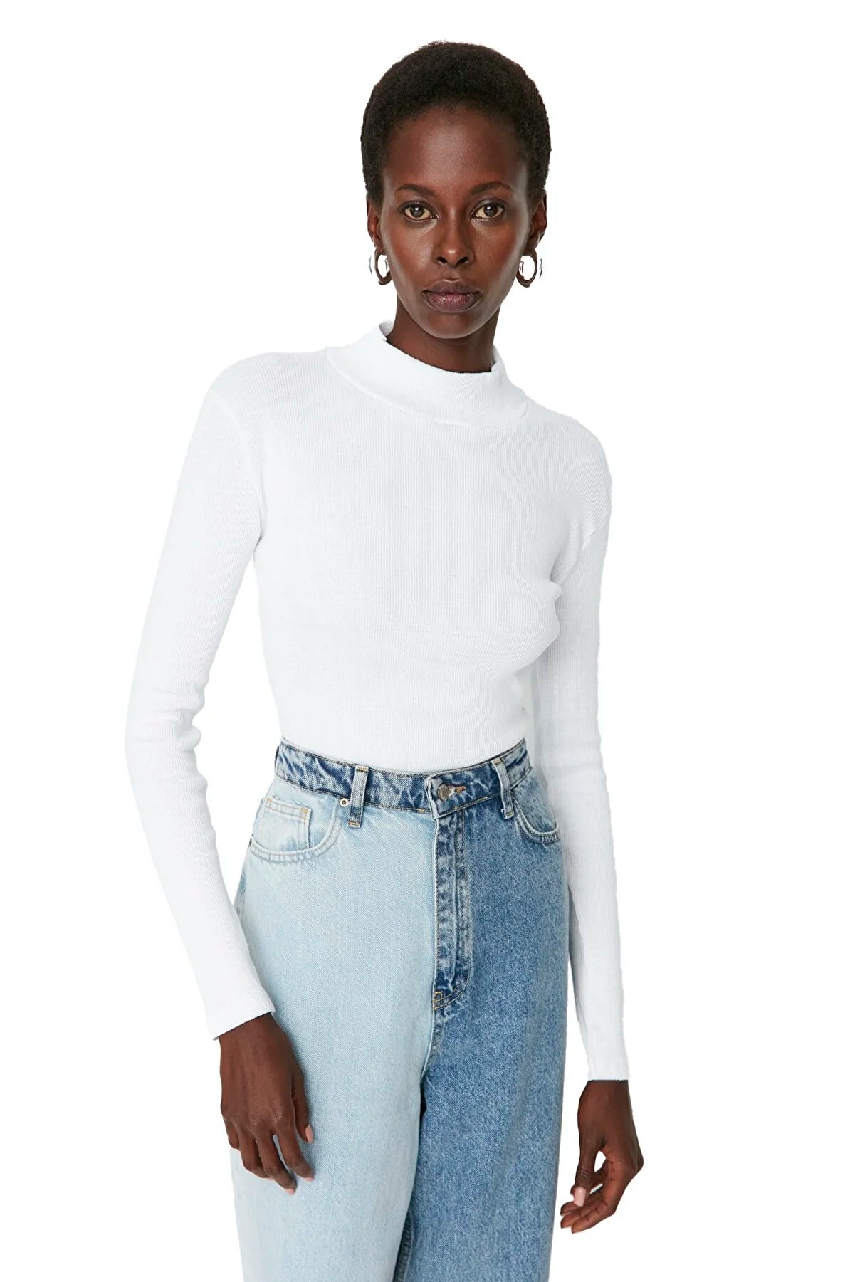 Blouse - White - Slim fit