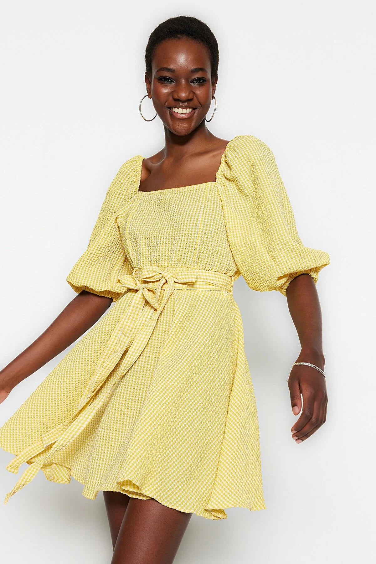 Dress - Yellow - Skater