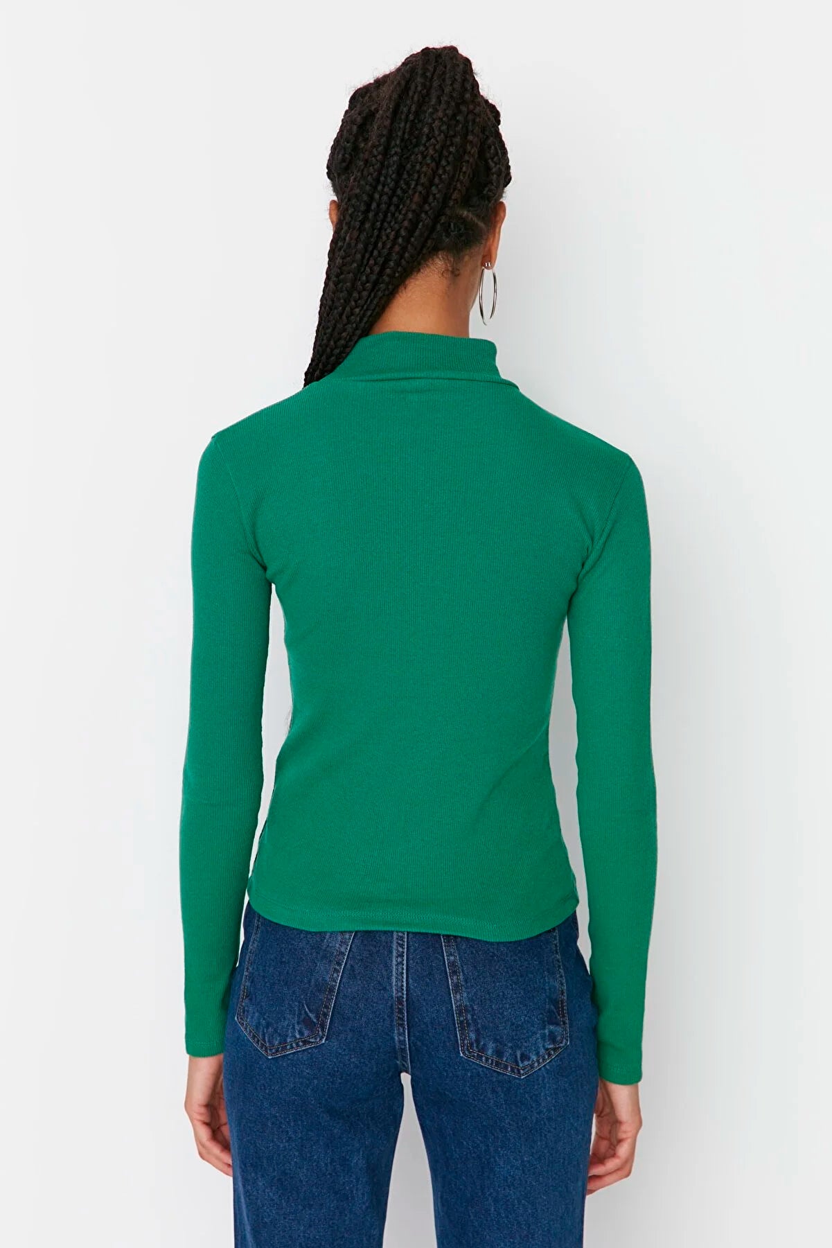 Blouse - Green - Slim fit