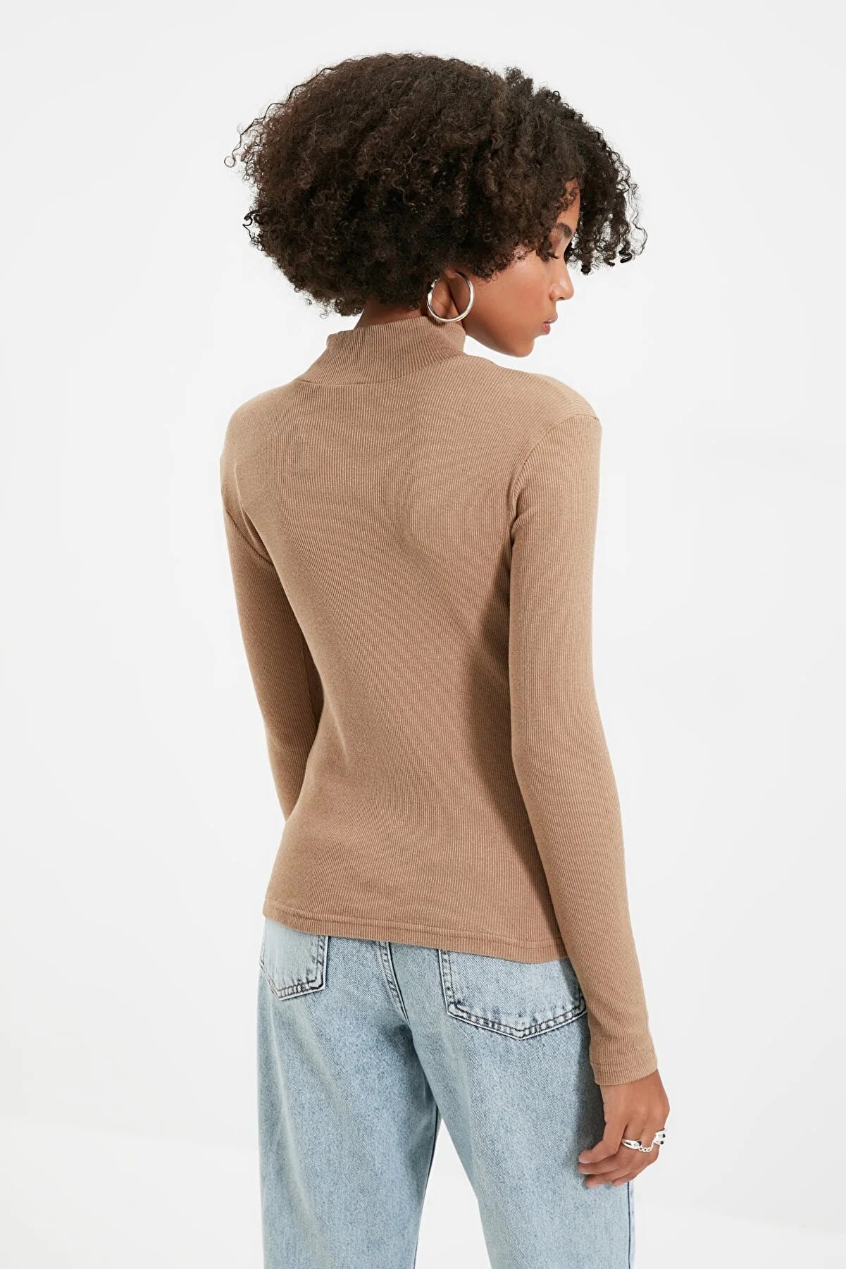 Blouse - Brown - Slim fit