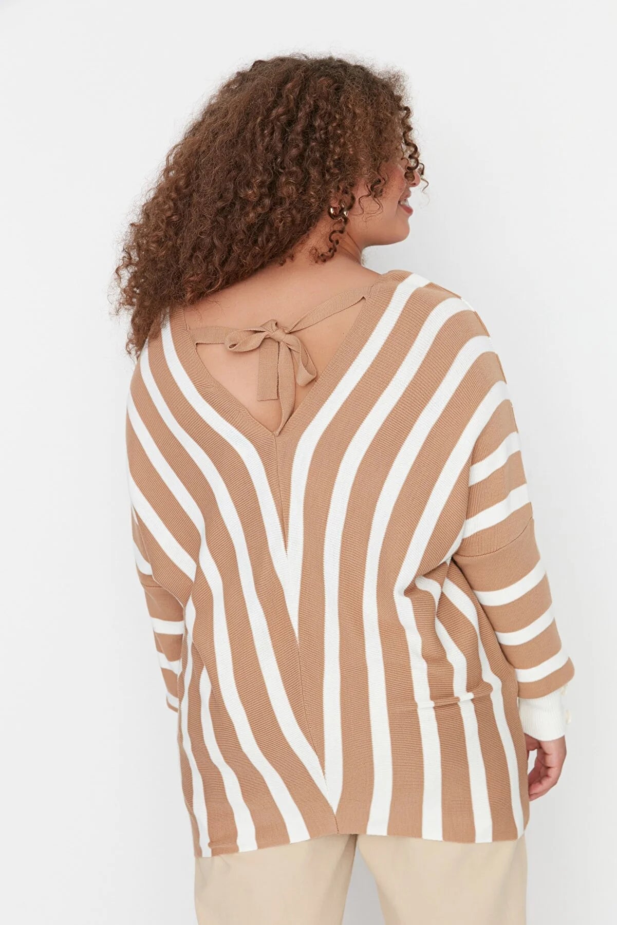 Camel Bat Sleeve Knitwear Sweater