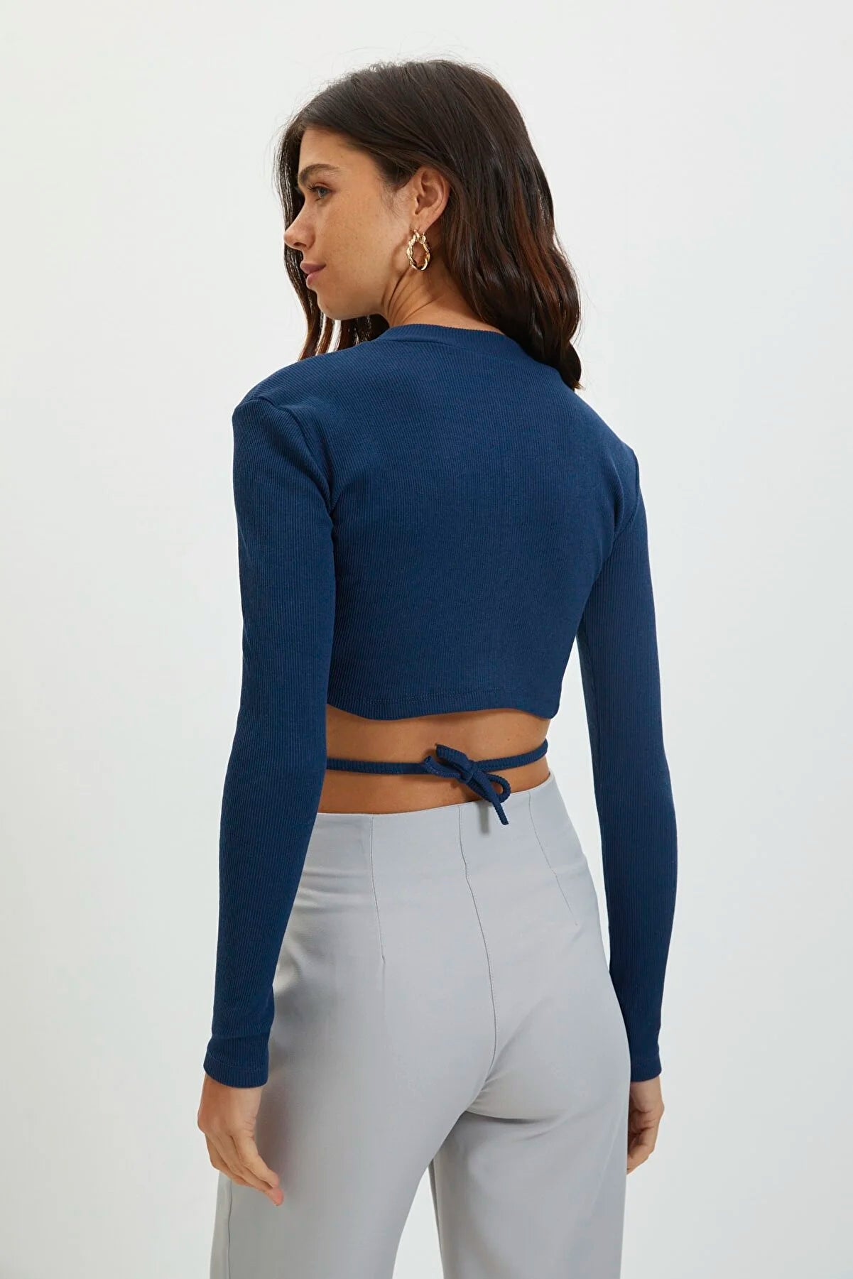 Blouse - Dark blue - Slim fit