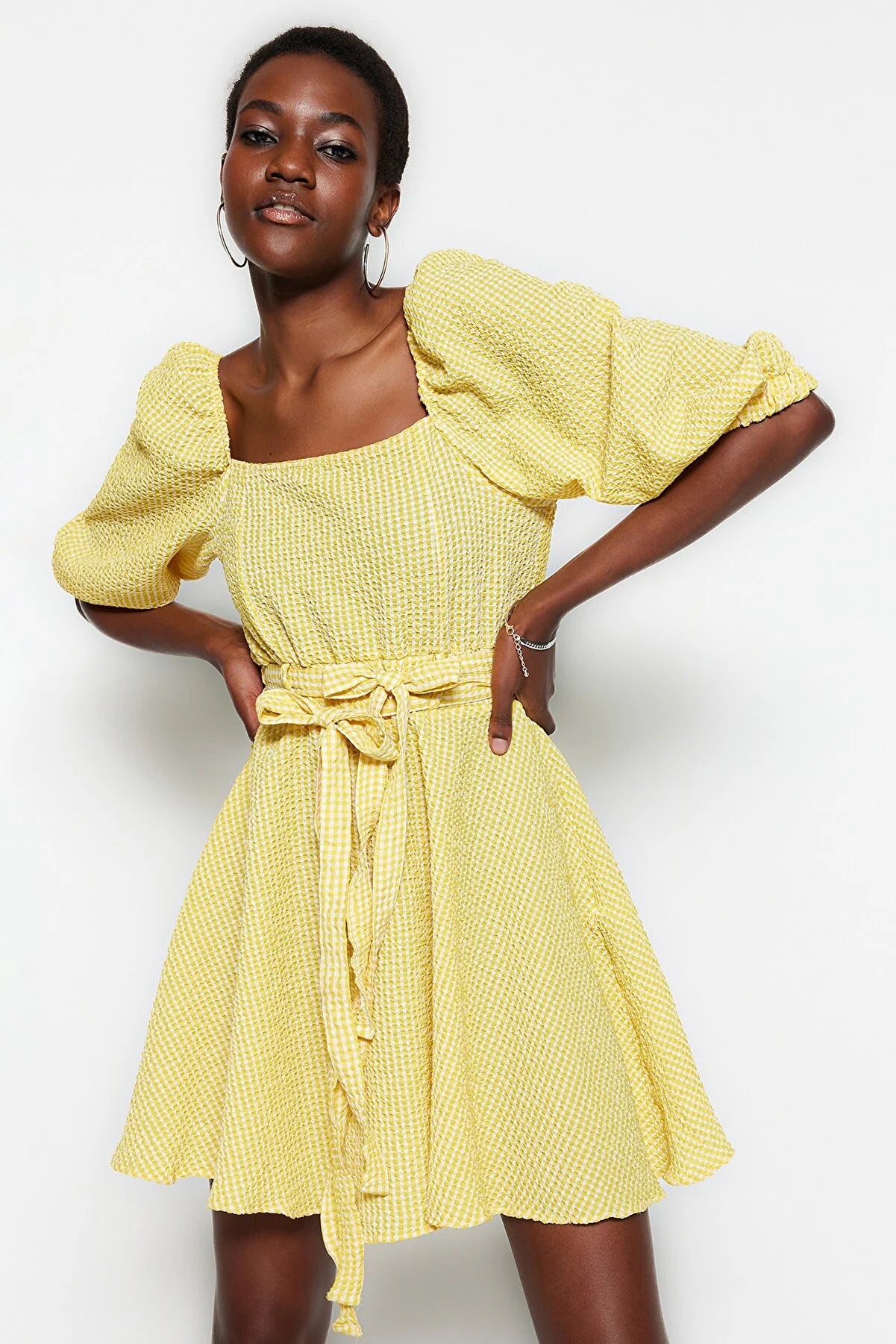 Dress - Yellow - Skater