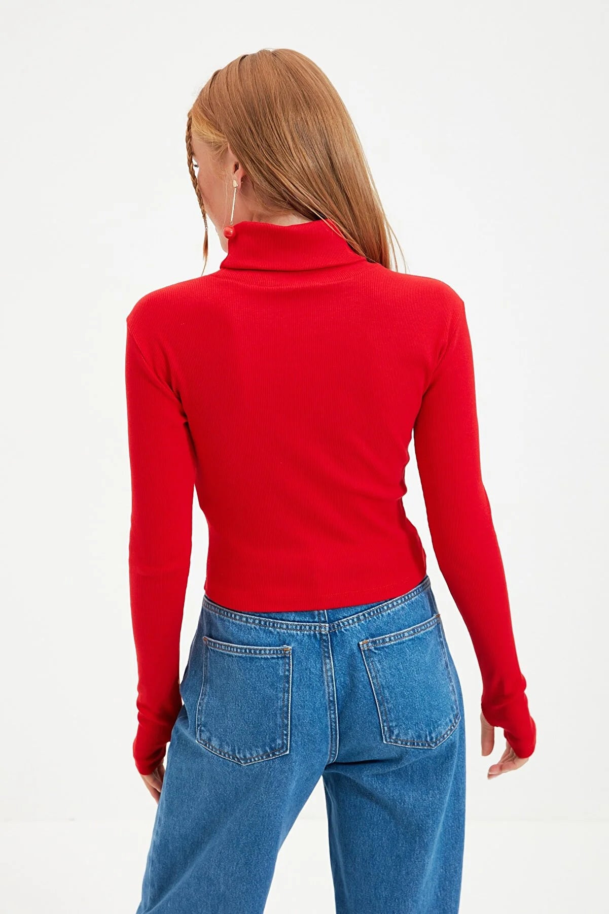 Blouse - Red - Slim fit