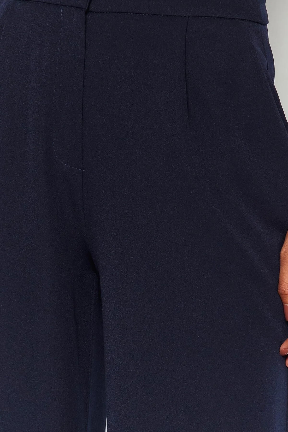 Pants - Dark blue - Wide leg