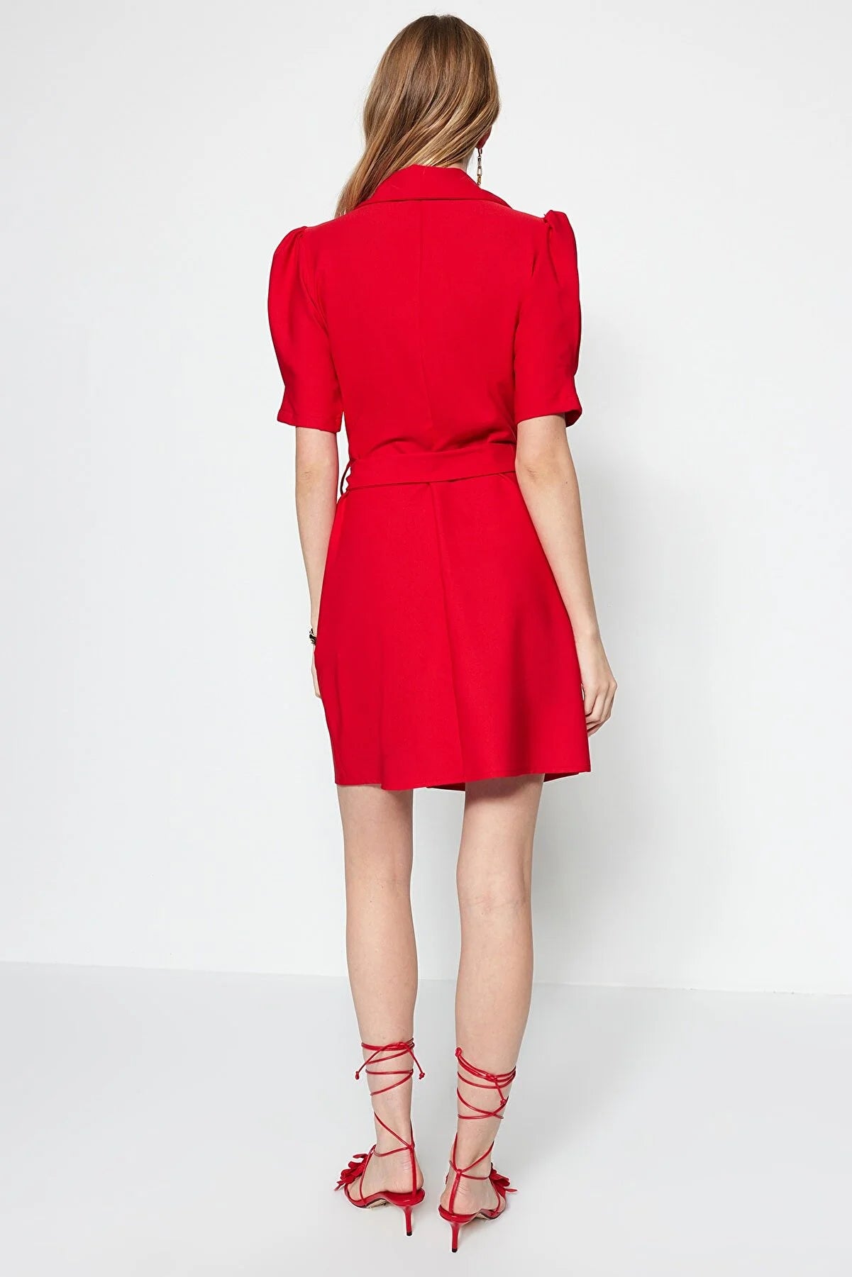 Dress - Red - Blazer dress