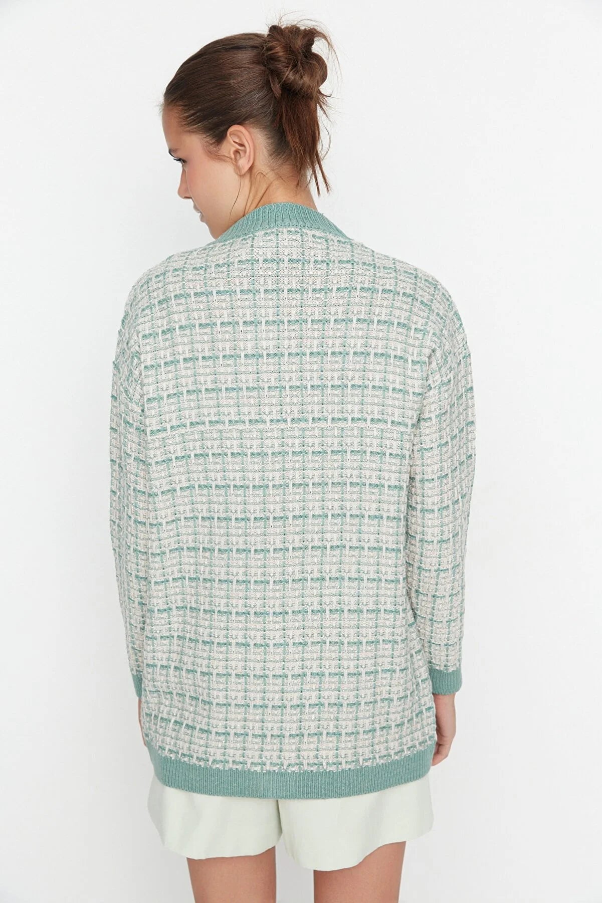 Cardigan - Green - Oversize