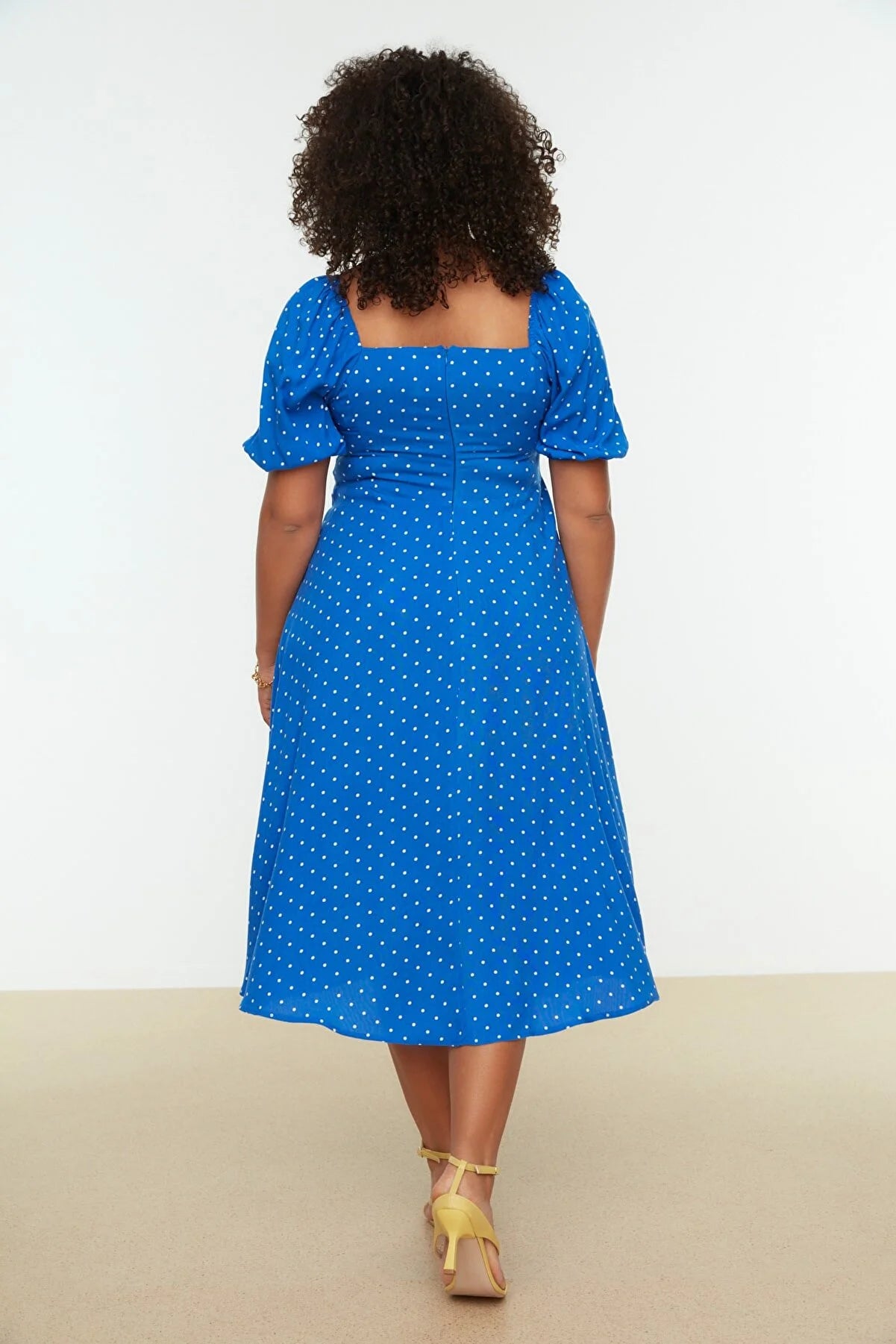 Plus Size Dress - Dark blue - A-line