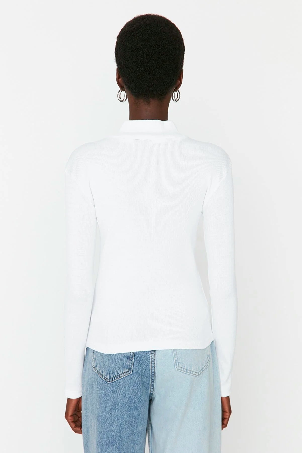 Blouse - White - Slim fit