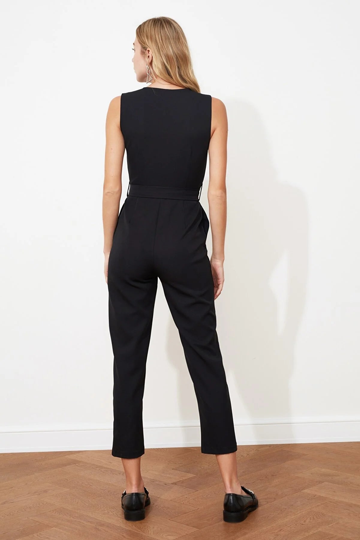 Black Belted Jumpsuit