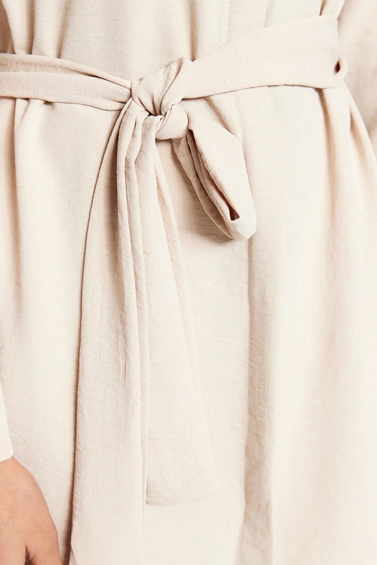 Stone Belted Hidden Pat Woven Shirt