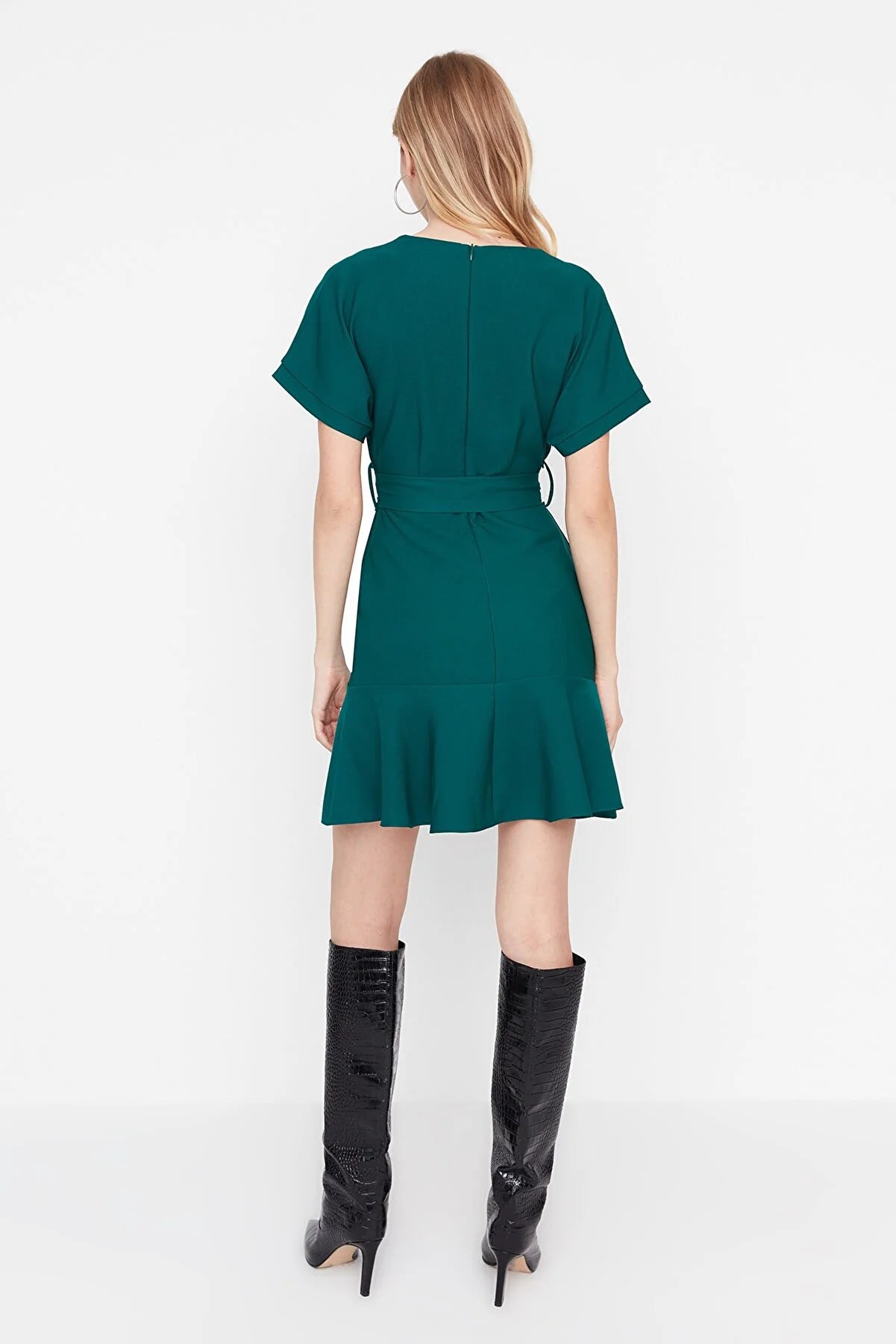 Green Belted Dress