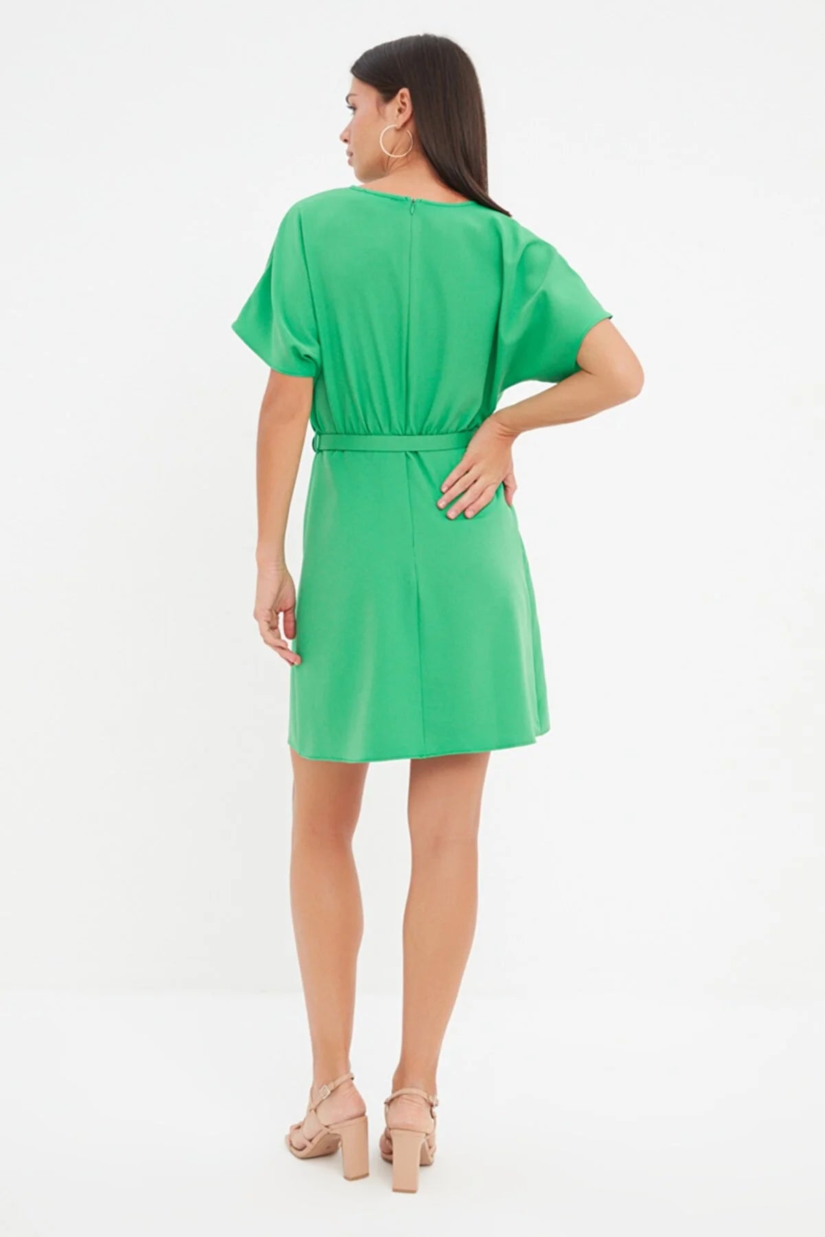 Green Belted Dress