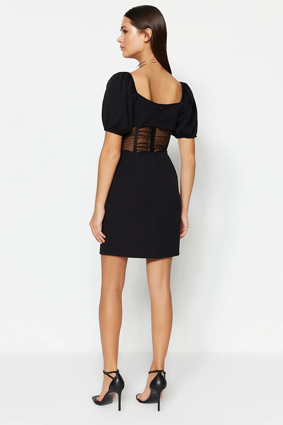 Black Waist Detailed Dress