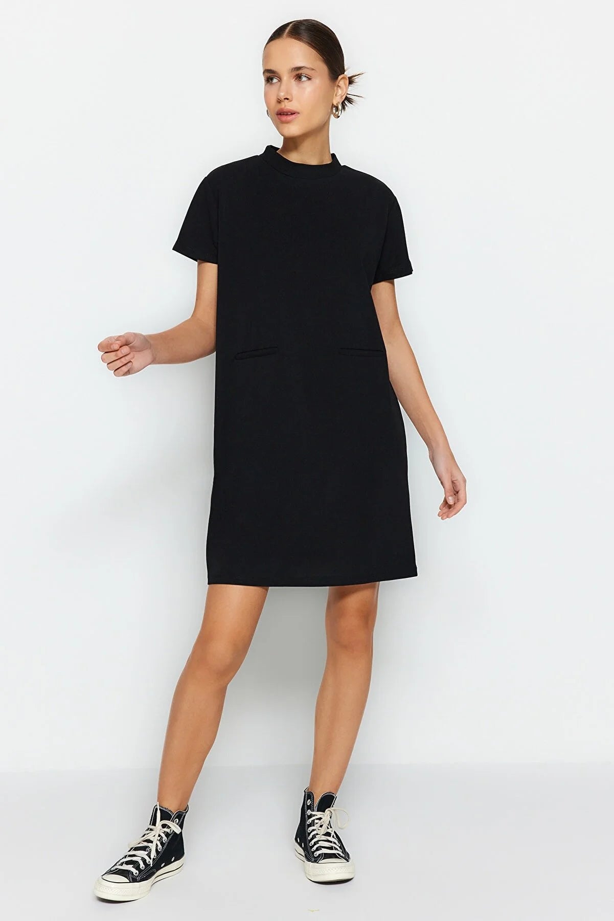 Dress - Black - Shift