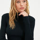 Blouse - Black - Slim fit