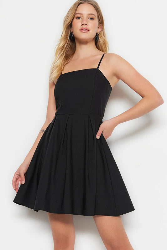 Black Ruffle Dress
