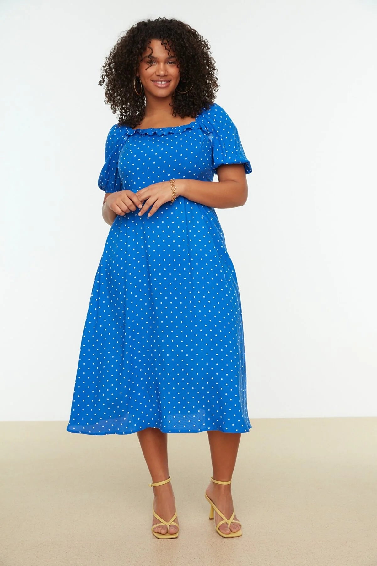 Plus Size Dress - Dark blue - A-line