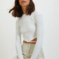 Blouse - Ecru - Slim fit
