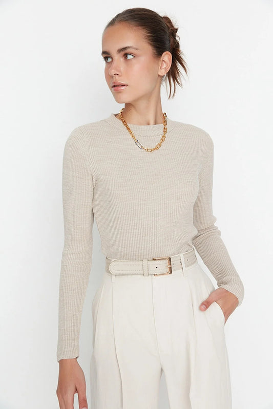 Sweater - Gray - Slim fit