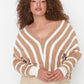 Camel Bat Sleeve Knitwear Sweater