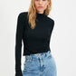 Blouse - Black - Slim fit