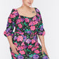 Plus Size Dress Multicolor Plain Basic Mini Woven