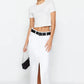 Skirt - White - Maxi