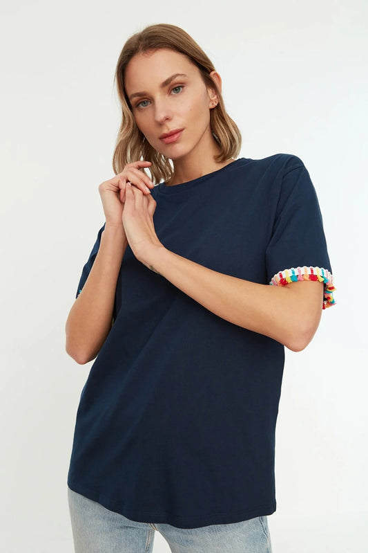 T-Shirt - Dark blue - Boyfriend