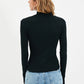 Blouse - Black - Slim fit