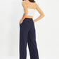 Pants - Dark blue - Wide leg