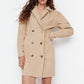 Camel Woven Jacket Dress