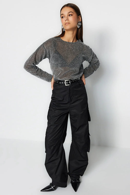 Blouse - Black - Regular fit