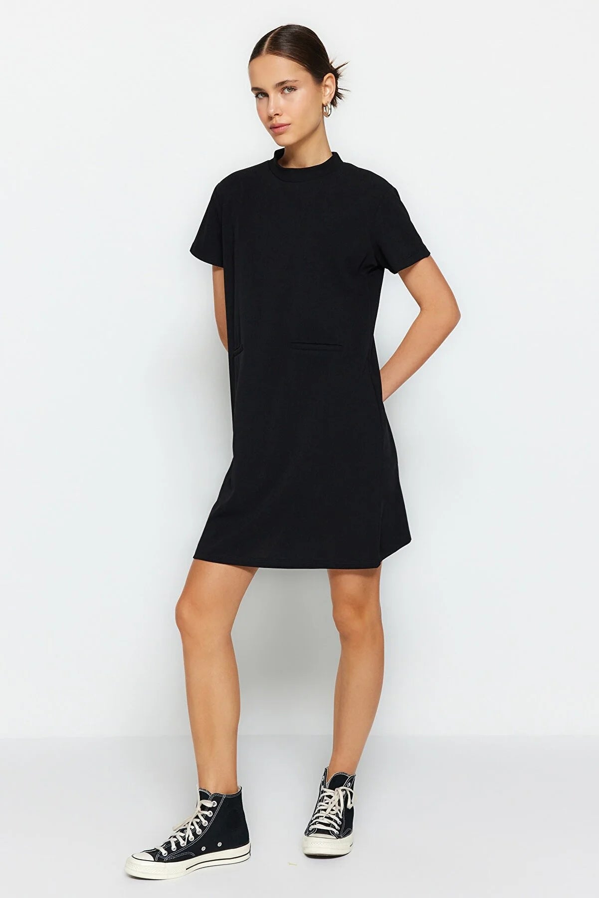 Dress - Black - Shift
