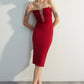 Dress - Burgundy - Bodycon