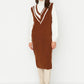 Dress - Brown - Shift