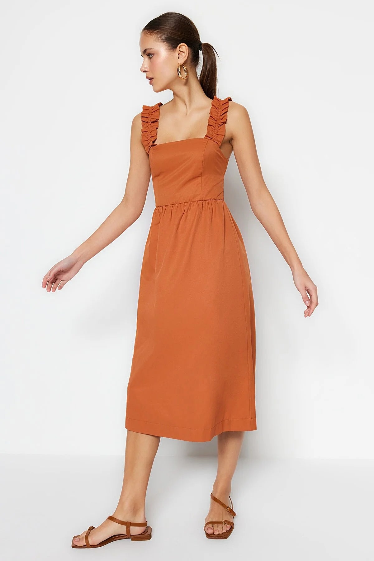 Dress - Brown - Skater