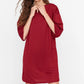 Dress - Burgundy - Shift