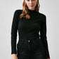 Blouse - Black - Slim fit