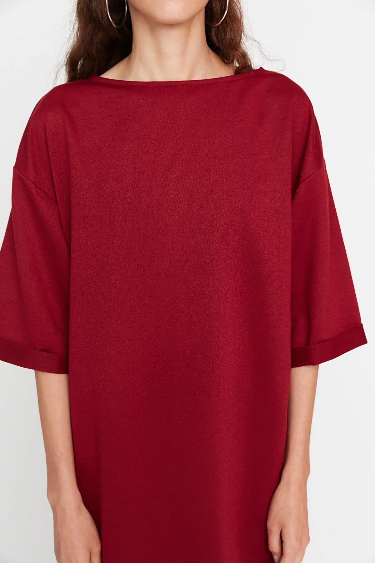 Dress - Burgundy - Shift