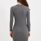 Dress - Gray - Bodycon